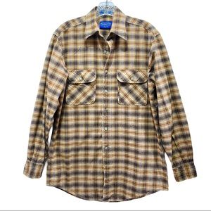 Pendleton Hiker Brown Plaid Button Down Shirt S